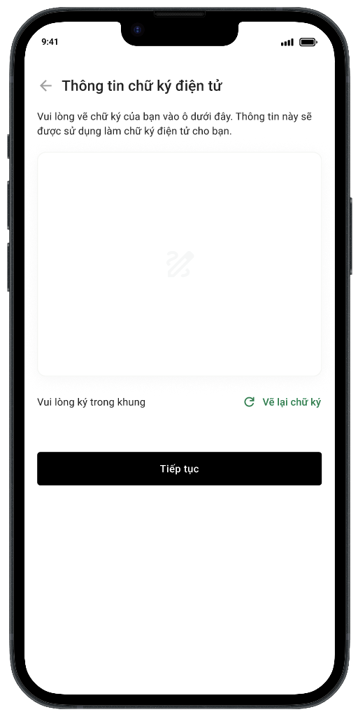 Tạo mẫu chữ ký điện tử