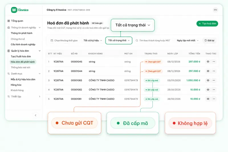 Minh hoạ X-Invoice