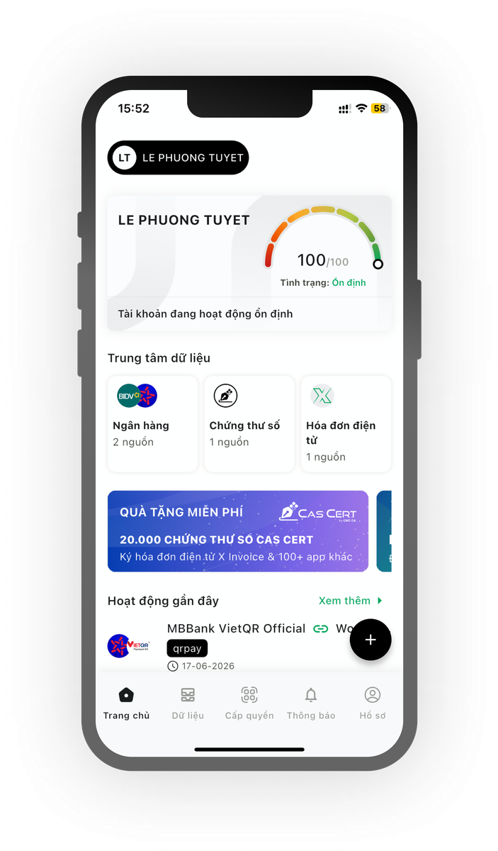Ứng dụng Cas ID