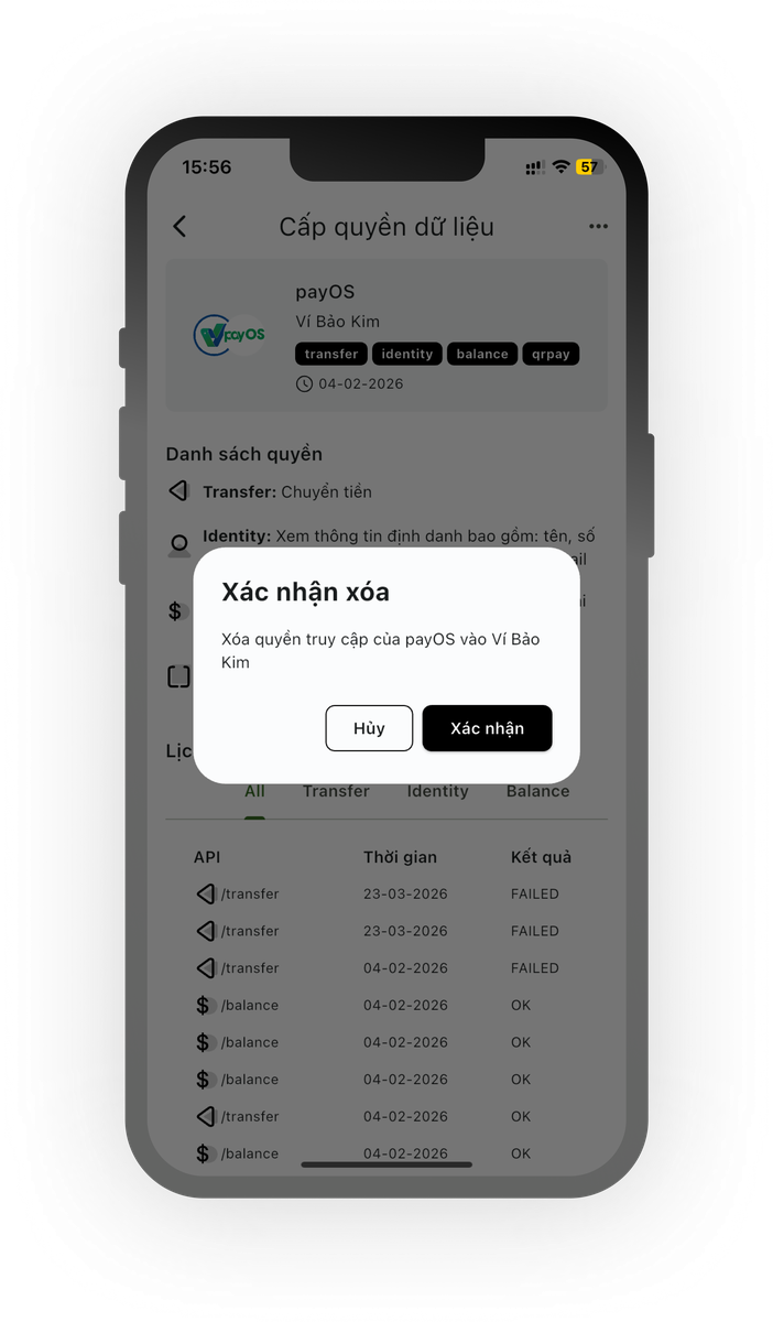 Giao diện ứng dụng Cas ID 2